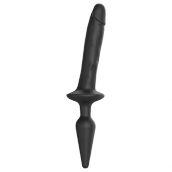 Strap-on-me Switch Realistic S - 2-in-1 Silicone Dildo (Black) 