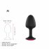 Dorcel Geisha Plug Rubin M - pink analsmycke (svart)