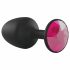 Dorcel Geisha Plug Rubin M - pink analsmycke (svart)