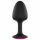 Dorcel Geisha Plug Ruby L - rosa sten analdildo (svart)