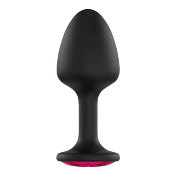 Dorcel Geisha Plug Ruby XL - rosa sten analsexleksak (svart)