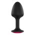 Dorcel Geisha Plug Ruby XL - rosa sten analsexleksak (svart)