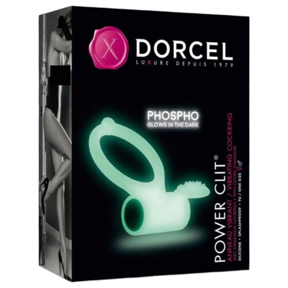 Dorcel - lysande vibratorring (vit)