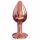 Dorcel Diamond Plug S - liten analplugg i aluminium (roséguld)