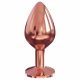 Dorcel Diamond M - aluminium analplugg - medium (roséguld)