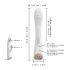 Dorcel Flexi Rabbit - värmande klitorisstimulator med vibrator (vit)