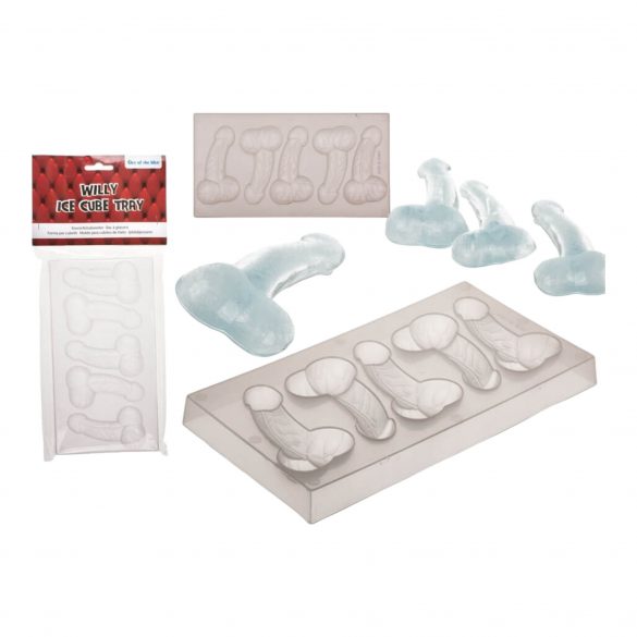 Penis-shaped Ice Cube Tray (Transparent) 