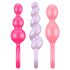 Satisfyer Booty Call - färgglad analdildo set (3 delar)