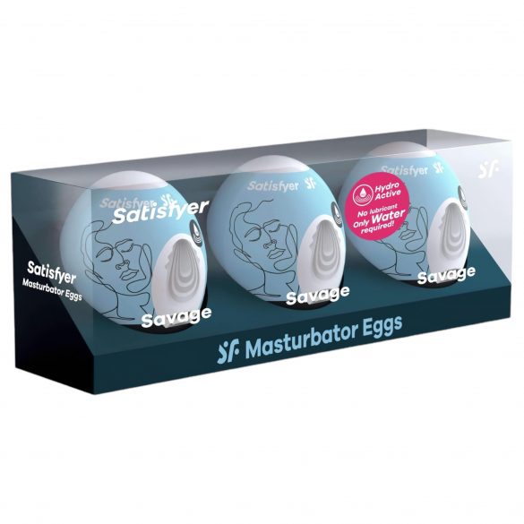 Satisfyer Egg Savage - masturbationsägg set (3 st)