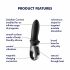 Satisfyer Hot Passion - smart uppvärmande analvibrator (svart)