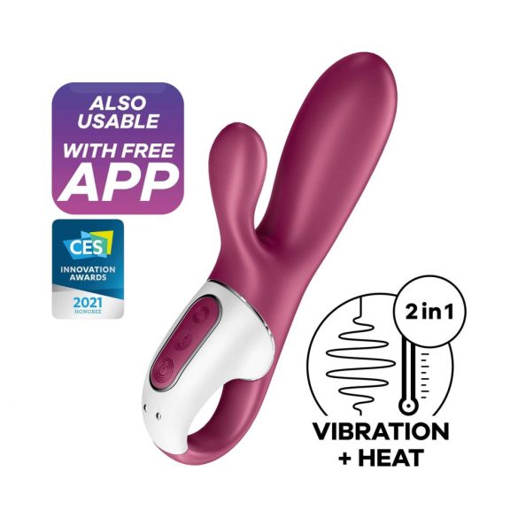 Satisfyer Hot Bunny - smart klitorisstimulator med värme (röd)