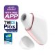 Satisfyer Love Triangle - smart luftvibrator (vit)