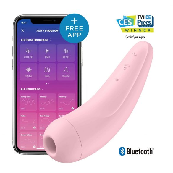 Satisfyer Curvy 2+ - smart klitorisstimulator vibrator (rosa)