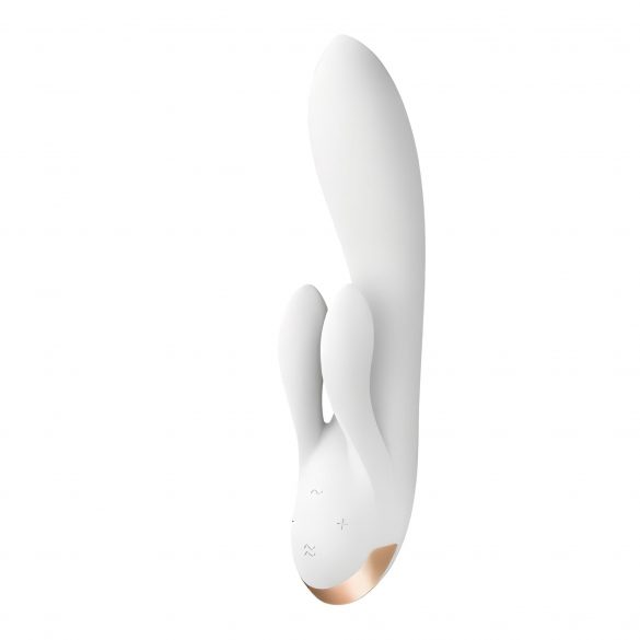 Satisfyer Double Flex - smart, dubbelklitoris-vibrator (vit)