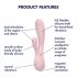 Satisfyer Mono Flex - vattentät vibrator (ljusrosa)