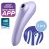 Satisfyer Dual Pleasure - smart luftvåg 2-i-1 vibrator (lila)