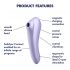 Satisfyer Dual Pleasure - smart luftvåg 2-i-1 vibrator (lila)