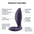 Satisfyer Power Plug - Smart anal vibrator (purple)