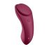 Satisfyer Sexy Secret - smart vattentät trossvibrator (vinröd)