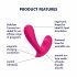 Satisfyer Topphemlig - smart vibrator med 2 motorer (rosa)