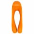 Satisfyer Candy Cane - uppladdningsbar, vattentät dubbel vibrator (orange)