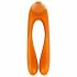 Satisfyer Candy Cane - uppladdningsbar, vattentät dubbel vibrator (orange)