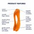 Satisfyer Candy Cane - uppladdningsbar, vattentät dubbel vibrator (orange)