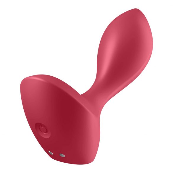 Satisfyer Backdoor Lover - uppladdningsbar vattentät analvibrator (röd)