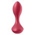 Satisfyer Backdoor Lover - uppladdningsbar vattentät analvibrator (röd)