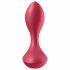 Satisfyer Backdoor Lover - uppladdningsbar vattentät analvibrator (röd)