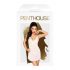 Penthouse Casual Seduction - spetsnattlinne och stringtrosa (vit)