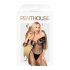 Penthouse Hög Profil - Blommig Carmen Overall (Svart) - XL