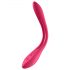 Satisfyer Elastic Joy - uppladdningsbar, flexibel parvibrator (röd)