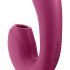 Satisfyer Sunray - uppladdningsbar luftvågs 2-i-1 vibrator (röd)