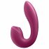 Satisfyer Sunray - uppladdningsbar luftvågs 2-i-1 vibrator (röd)