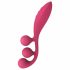 Satisfyer Tri Ball 1 - uppladdningsbar multifunktionell vibrator (röd)