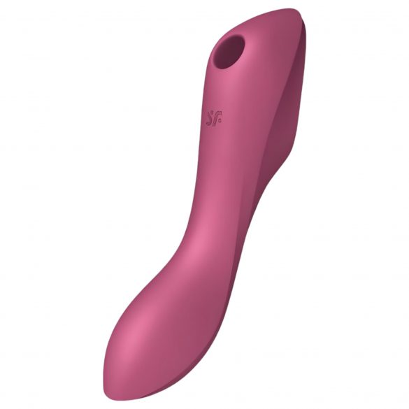 Satisfyer Curvy Trinity 3 - uppladdningsbar luftvågsvibrator 2i1 (röd)