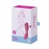 Satisfyer Curvy Trinity 3 - uppladdningsbar luftvågsvibrator 2i1 (röd)