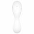 Satisfyer Curvy Trinity 5+ - smart luftvåg 2-i-1 vibrator (vit)