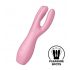 Satisfyer Threesome 3 - uppladdningsbar klitorisstimulator (rosa)