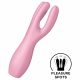 Satisfyer Threesome 3 - uppladdningsbar klitorisvibrator (rosa)