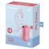 Satisfyer Cotton Candy - uppladdningsbar lufttrycksvibrator för klitoris (korall)