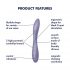 Satisfyer G-spot Flex 2 - uppladdningsbar, vattentät G-punkt vibrator (lila)