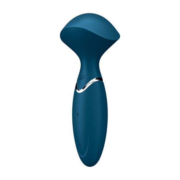 Satisfyer Mini Wand-er - uppladdningsbar, vattentät massagevibrator (blå)