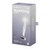 Satisfyer Sparkling Crystal - ribbad glasdildo (genomskinlig)