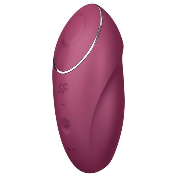 Satisfyer Tap & Climax 1 - 2-i-1 vibrator och klitorisstimulator (röd)