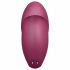 Satisfyer Tap & Climax 1 - 2-i-1 vibrator och klitorisstimulator (röd)