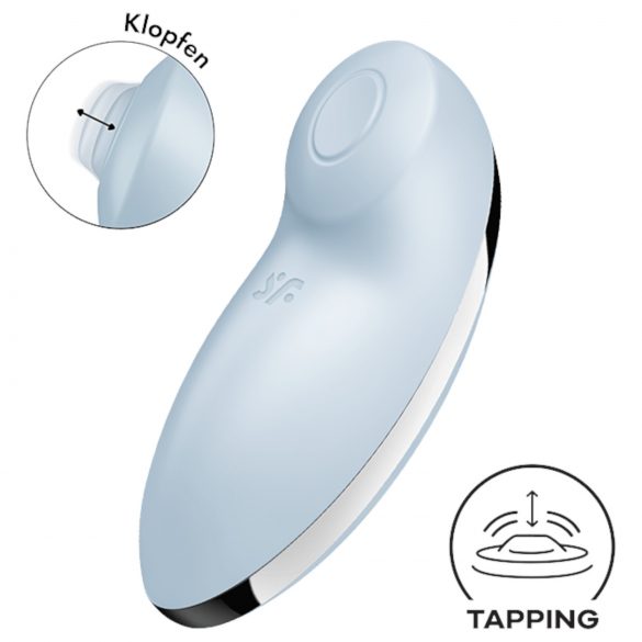 Satisfyer Tap & Climax 2 - 2-i-1 klitorisstimulator och vibrator (blå)