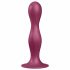 Satisfyer Double Ball-R - Weighted Dildo with Suction Cup (Red) 