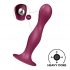 Satisfyer Double Ball-R - Weighted Dildo with Suction Cup (Red) 